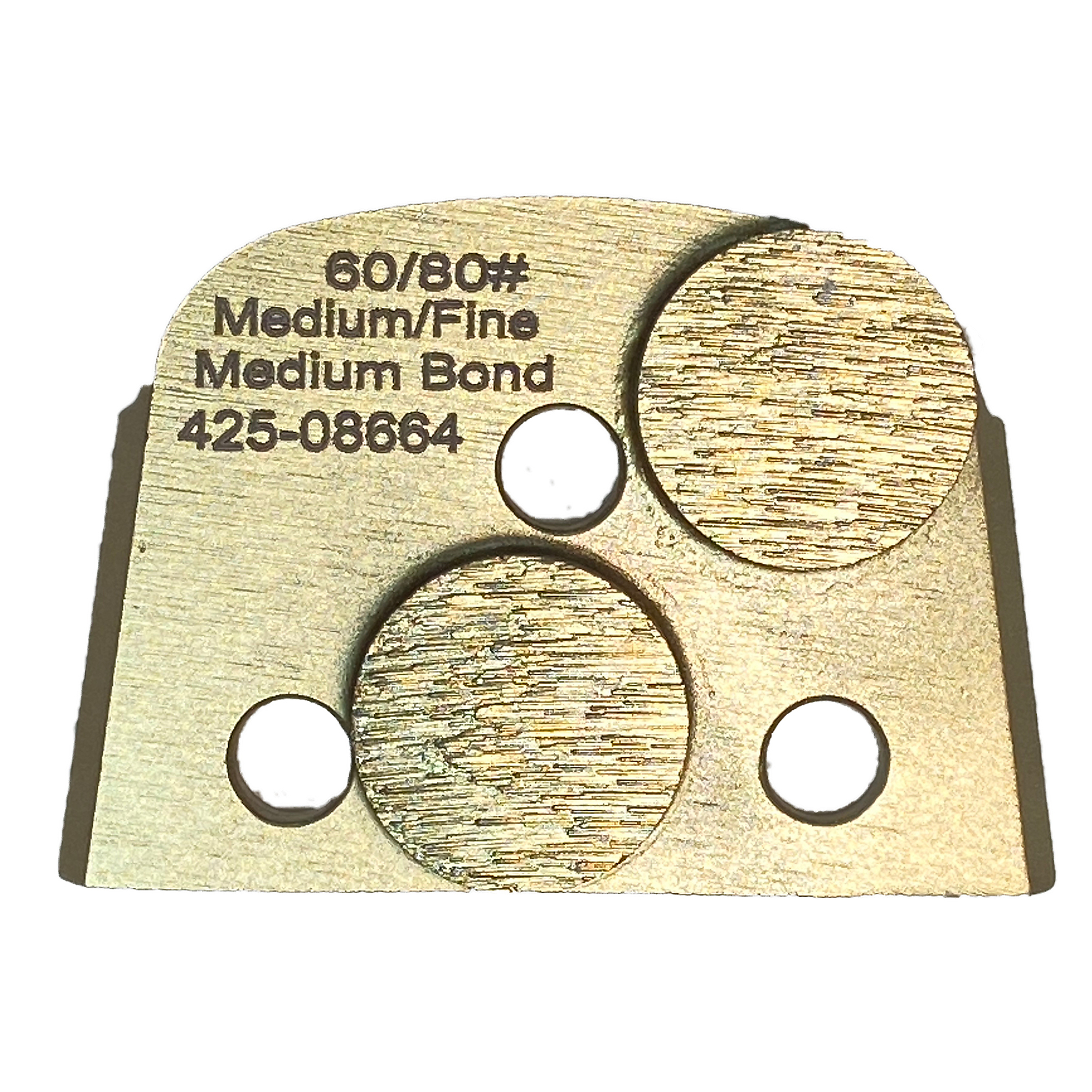 Virginia Abrasives Grinder Tooling - 60/80 Grit, Double Dot, Medium Bond, Compatible with EDCO and Lavina Floor Grinders, Model# 425-08664.VAB